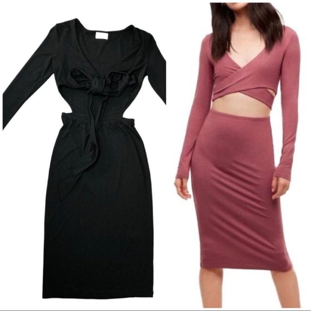 ARITZIA‎  Wilfred Free Black Nicolay Cutout Dress Size XS